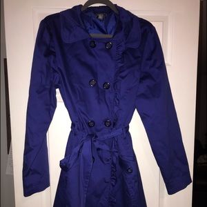 Purple trench coat